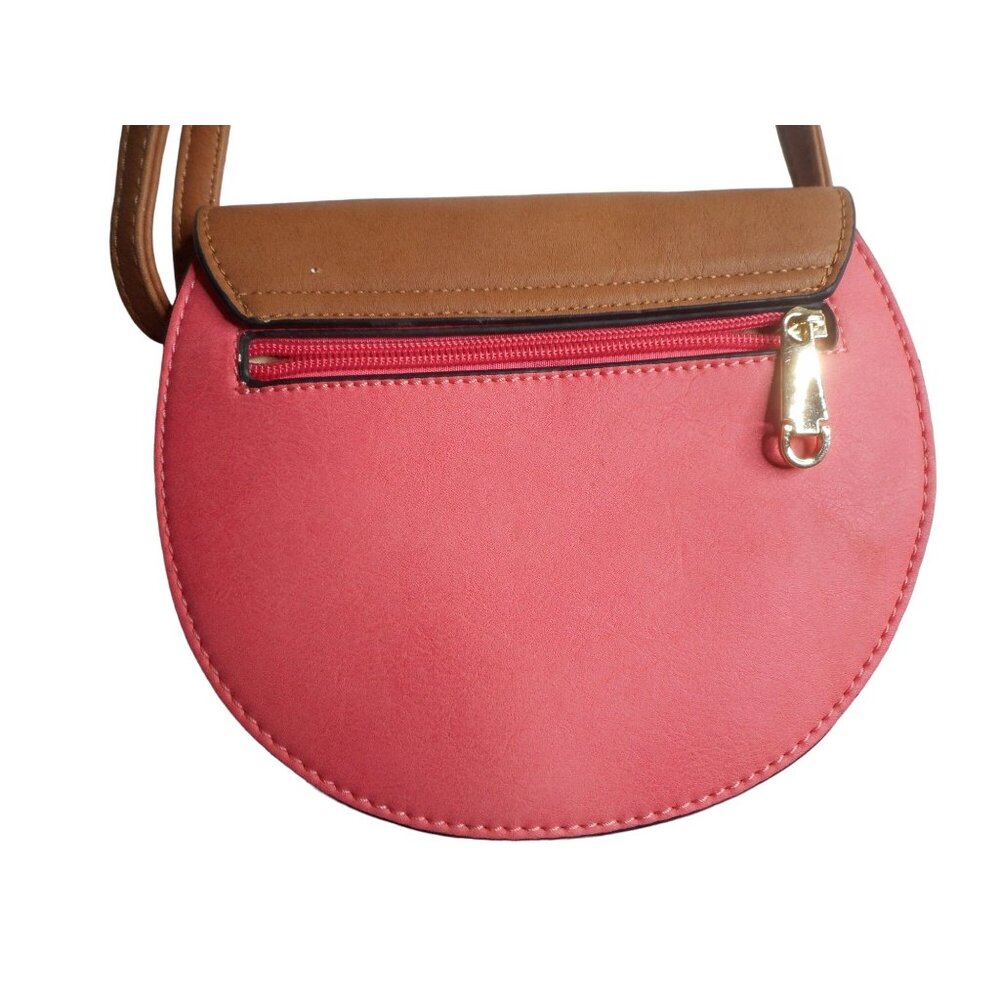 Simply Noelle pink Leather like Handbag Purse twist lock close - Picture 8 of 10